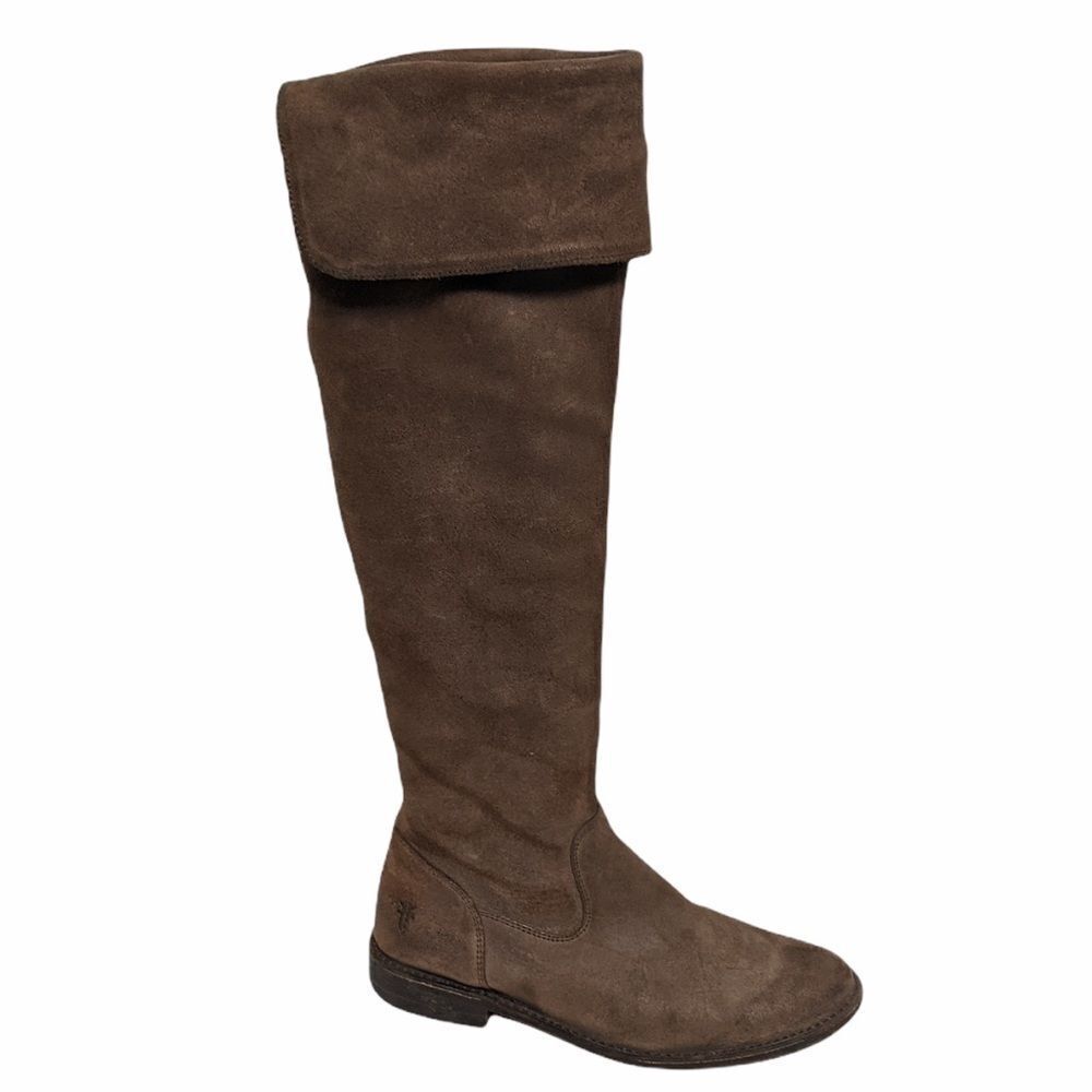 FRYE Shirley Over the Knee Leather Boots 6